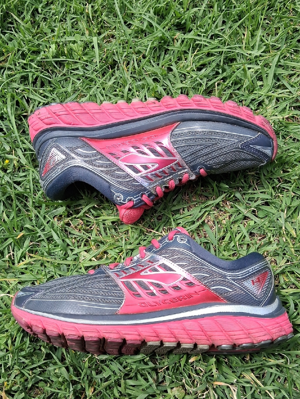 Brooks  Glycerin 14 Women's Running Shoes - Gray and Pink
